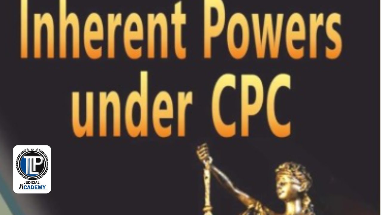 Inherent power of court under CPC #tlpacademy