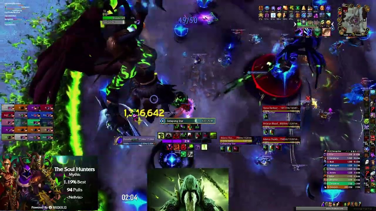Nelivia Vs Mythic The Soul Hunters - Destruction Warlock