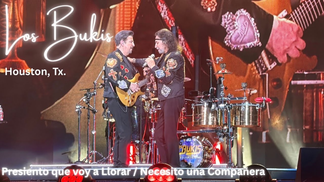 Los Bukis - Presiento que voy a Llorar / Necesito una Compañera     Houston, Tx.       4K