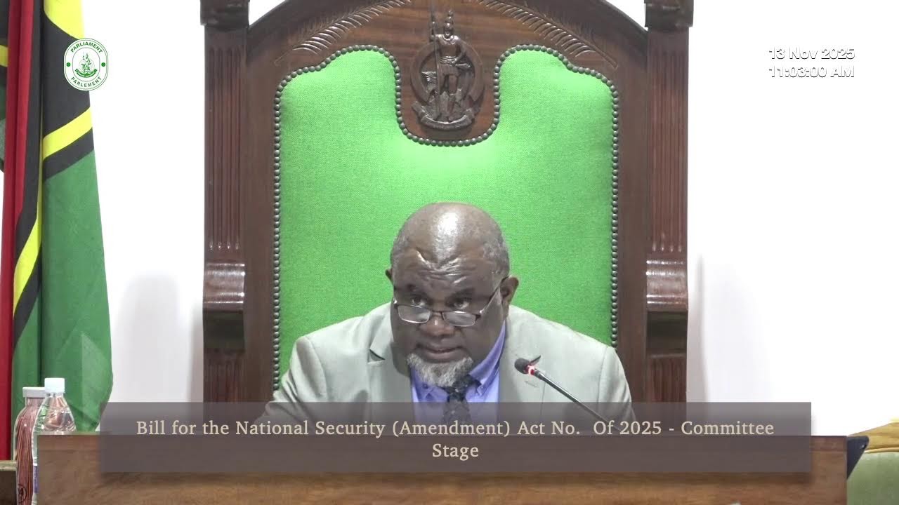 The Parliament of the Republic of Vanuatu -The Second Ordinary session of 2025 Day 5 - AM (13.11.25)