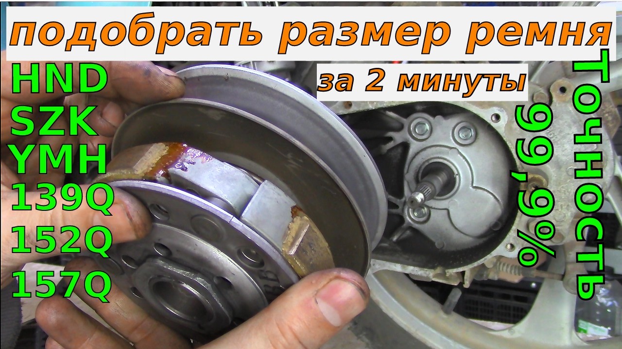Идеальный (Заводской) Размер Ремня Вариатора на Любой Скутер. На Примере Honda VIA AF43. За 2 минуты
