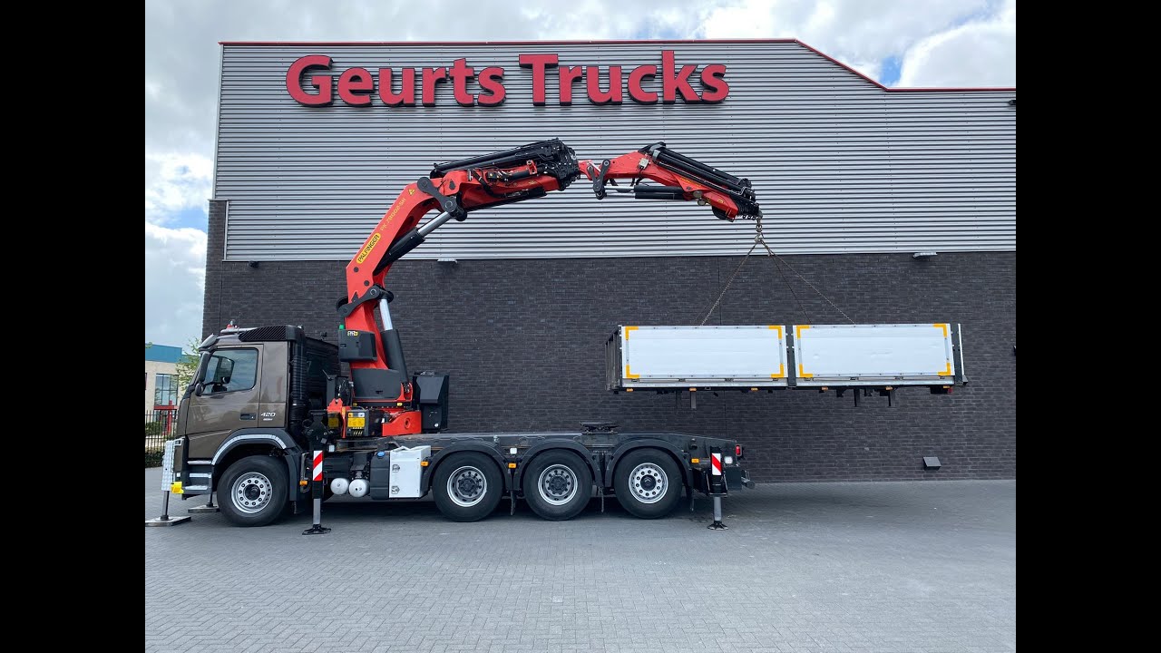 VOLVO FM 420 8X4 TRUCK-TRACTOR UNIT COMBI + PALFINGER PK 78002-SH F CRANE + JIB PJ125E