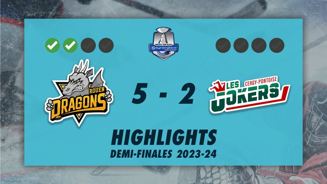 Dragons de Rouen 5-2 Jokers de Cergy-Pontoise - Highlights - Synerglace Ligue Magnus 2023/24