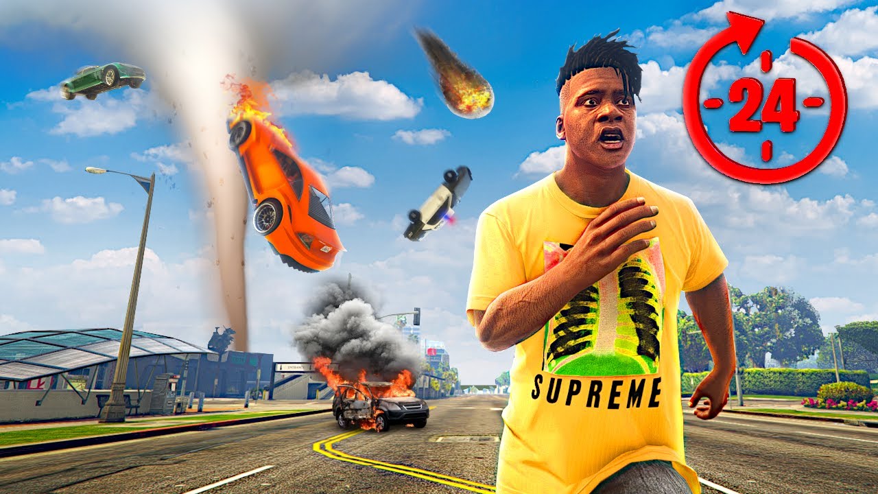 Выживаем в режиме CHAOS MOD в течение 24 ЧАСОВ в GTA 5!
