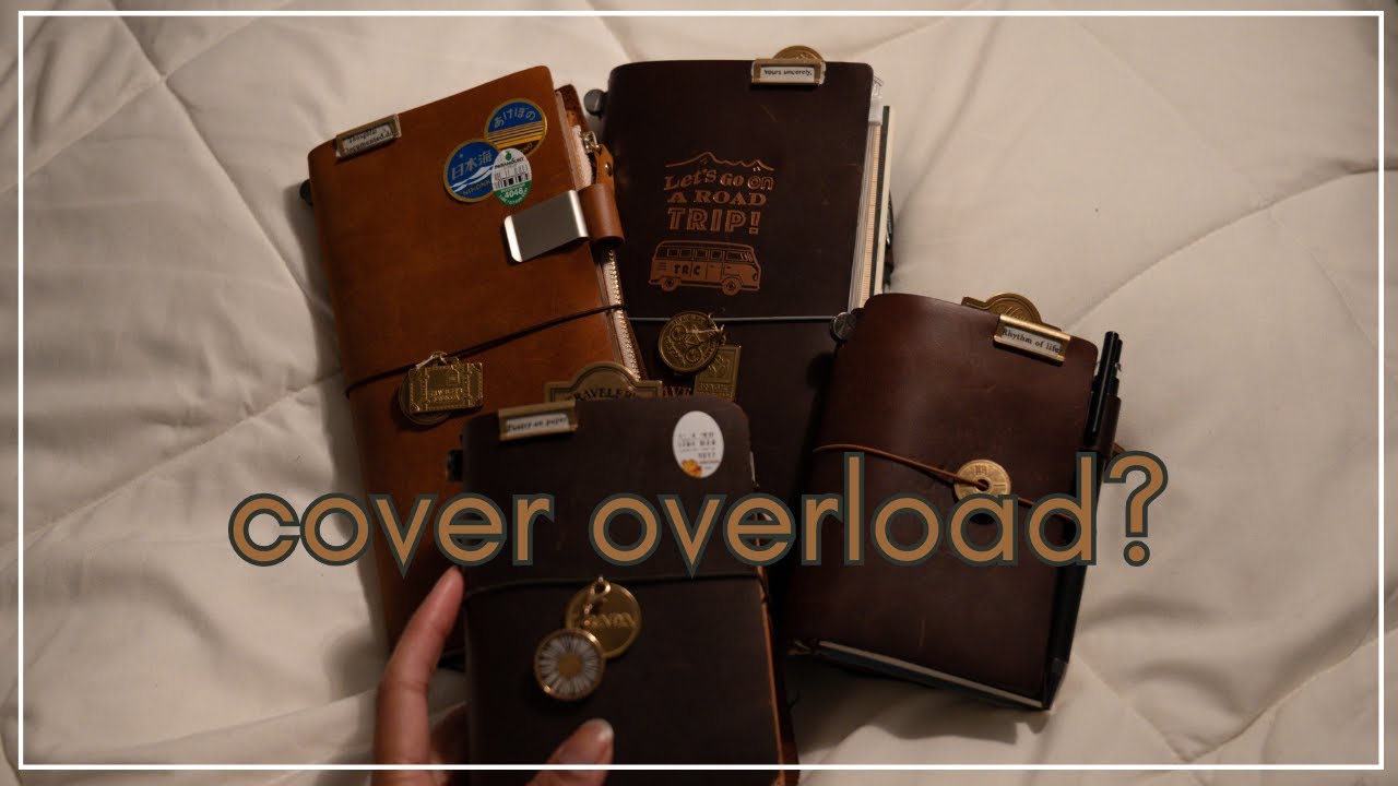 final look of my diy journal cover + rambling about my covers.. | traveler's notebook