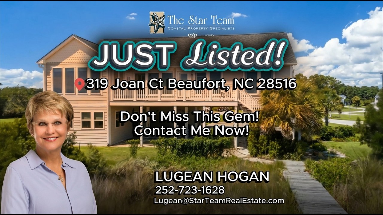Beaufort, NC Waterfront Home | Private Dock, Boat Lift & Views