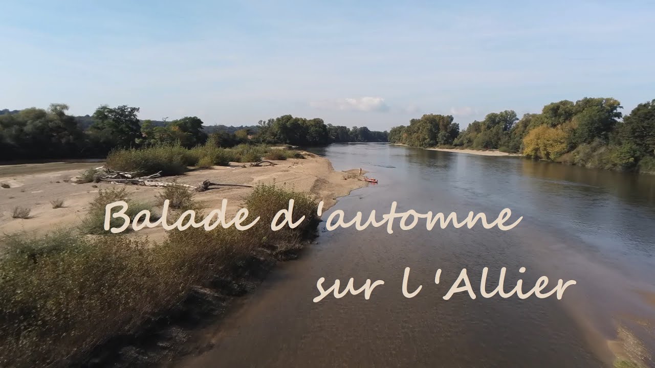 Kayak sur l'Allier.  Rando bivouac en automne. 6 days alone kayaking France Loire