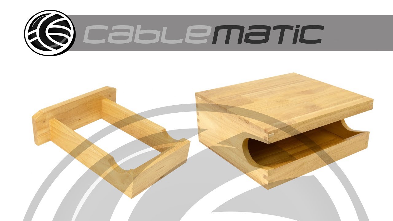 Soporte bicicleta pared de madera (estantería) - distribuido por CABLEMATIC ®