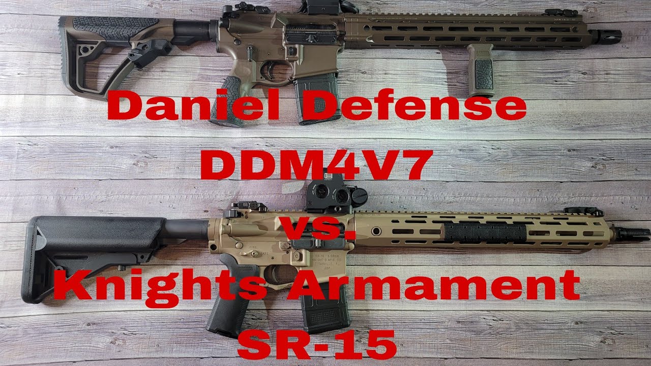 Хотите похвастаться перед бедняками? Daniel Defense DDM4V7 против Knight's Armament SR15. Какой и...