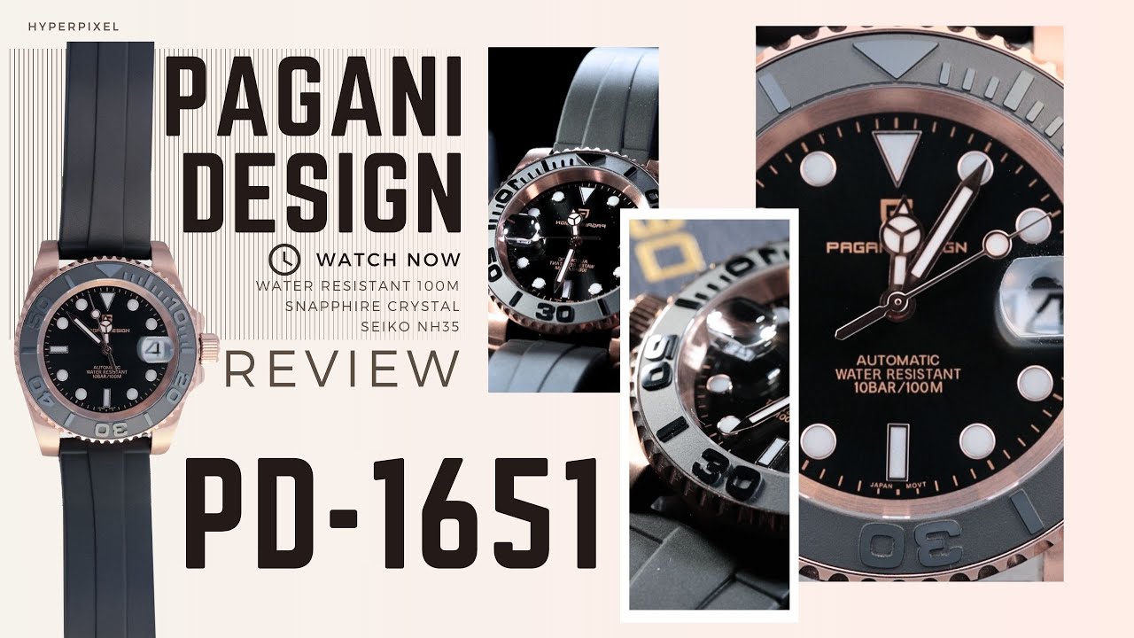 Pagani Design PD-1651 สีใหม่สุดเข้มใส่เครื่อง seiko NH35A จัดว่าแจ่ม  | Hyper Pixel EP. 312