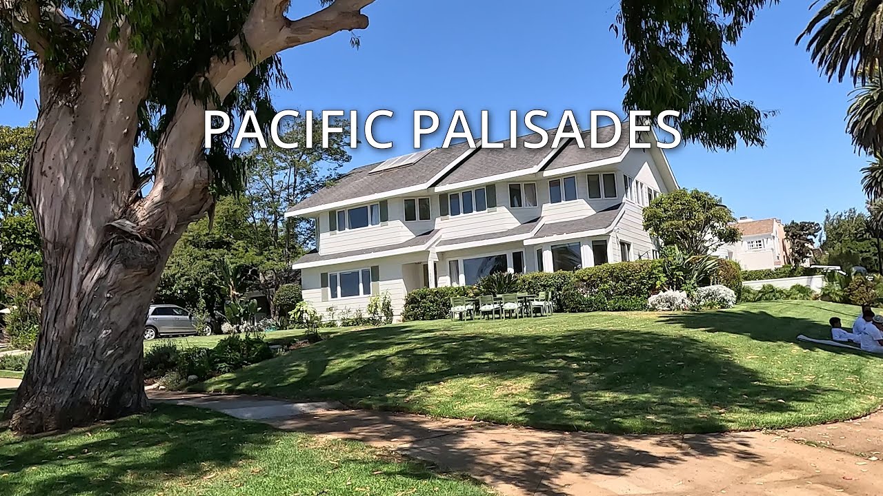 Driving Pacific Palisades, Los Angeles, The Via Bluffs, The Huntington