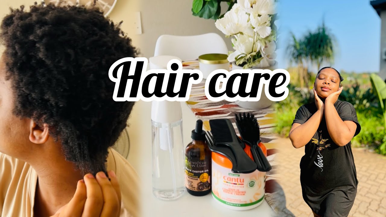 Hair Care: how I hydrate my 4C hair before putting it in a protective hairstyle 🌸