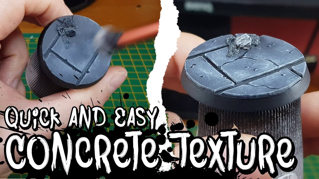 How to Paint Concrete Texture on Your Miniatures