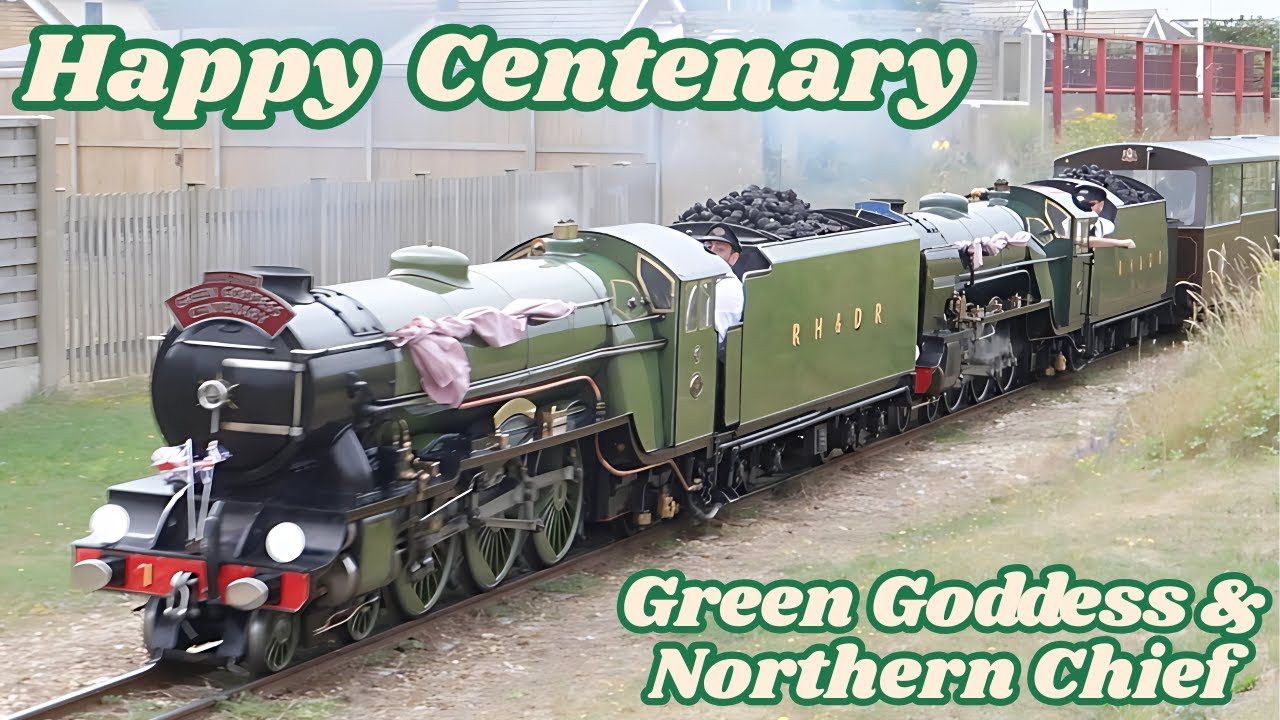 Centenary Celebrations At Romney Hythe & Dymchurch Railway | Green Goddess & Northern Chief Turn 100
