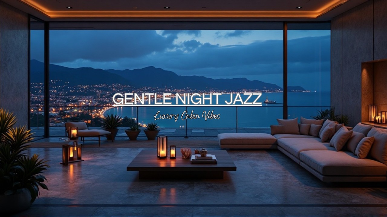 City Night Jazz 🌃 Cozy Apartment Ambience 🎷Smooth Jazz for Stress Relief & Relaxing