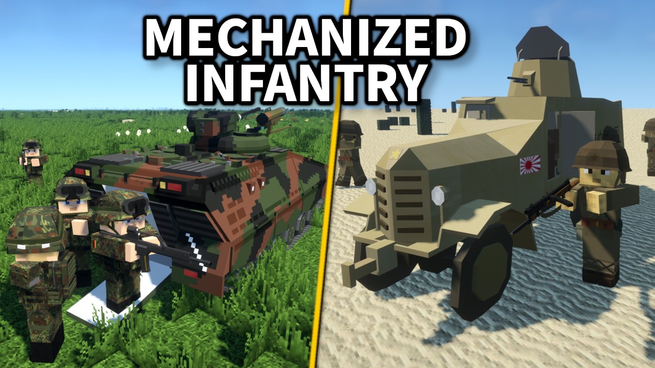 Minecraft Flans Mod: Mechanized Infantry - Devblog #88