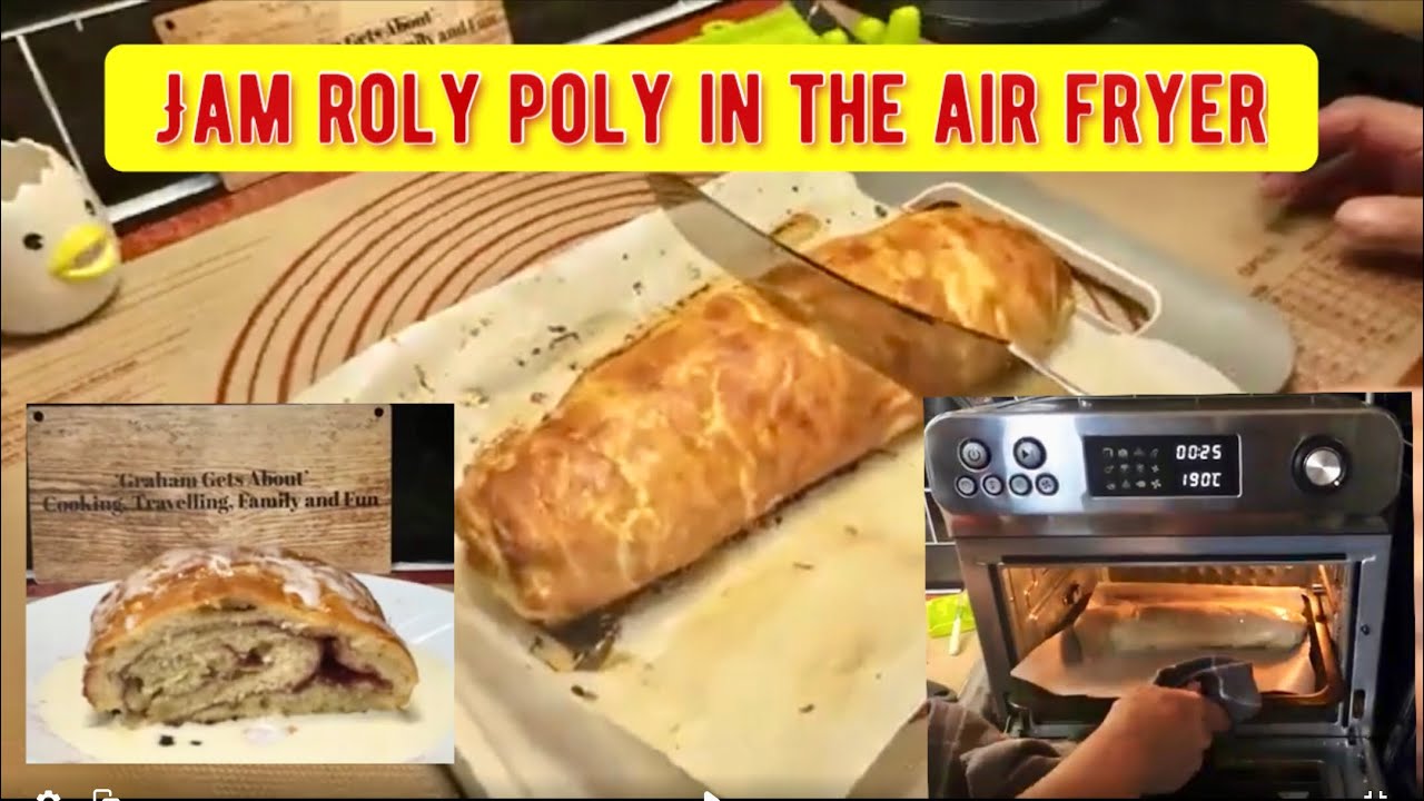 Jam roly poly in the air fryer.