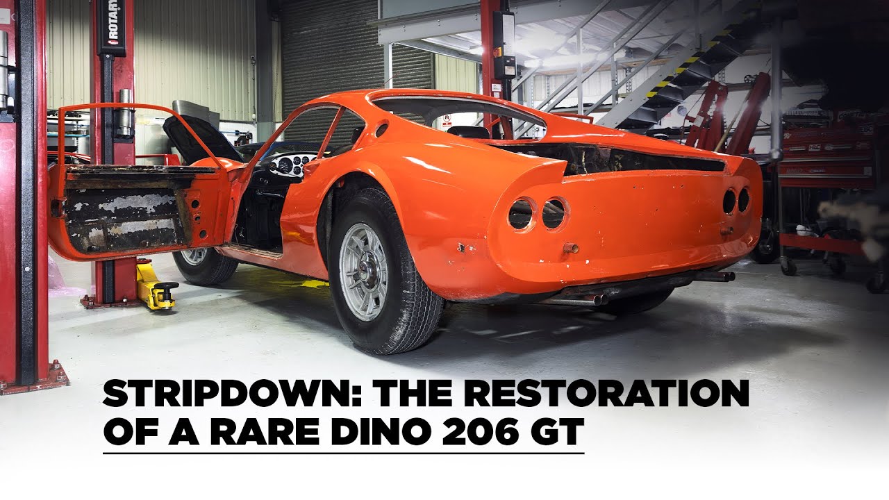 Полная разборка: реставрация редкого Dino 206 GT.
