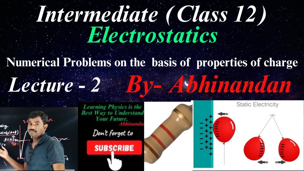 आवेशों के गुणों पर आधारित अंकित प्रश्न# Electrostatics# Numerical Problems | By Abhinandan.