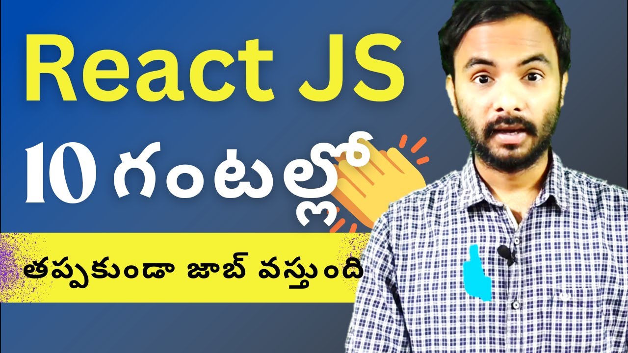 React JS in Telugu &ndash; Zero to Hero! (Full Course for Beginners) 🌟|| React JS In Telugu Suresh Techs
