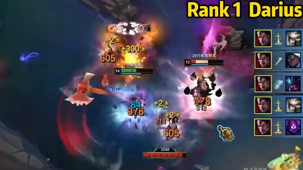 Rank 1 Darius: I Can't Believe This 1V5 PENTAKILL!!!