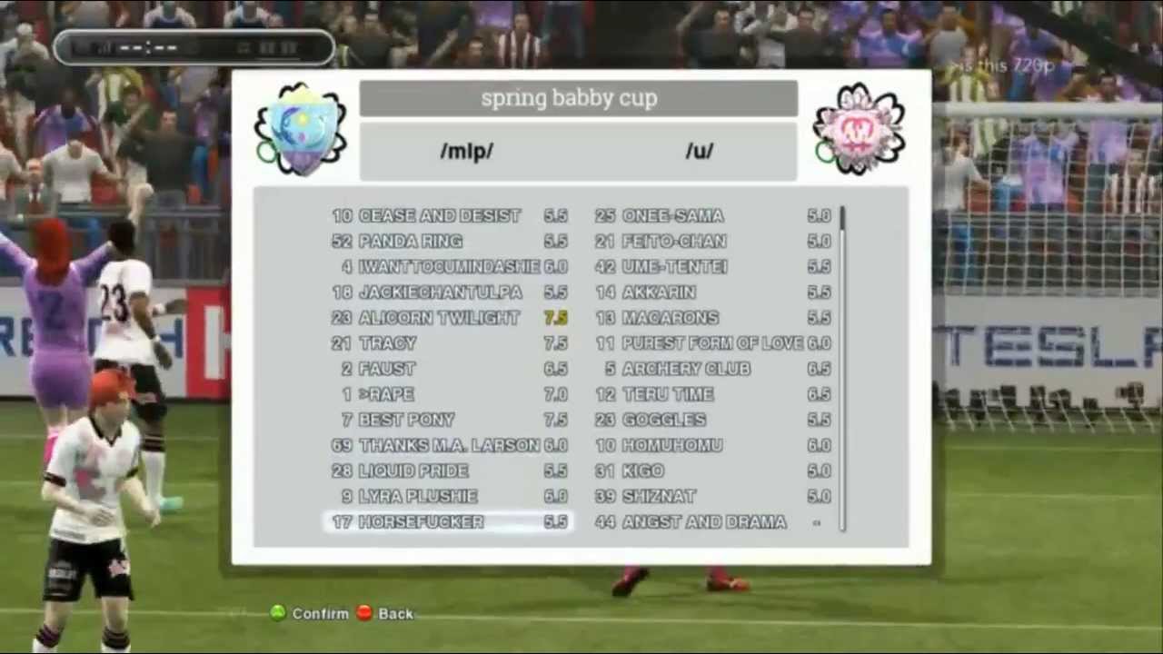 Spring Babby Cup 2013 - /mlp/ vs /u/
