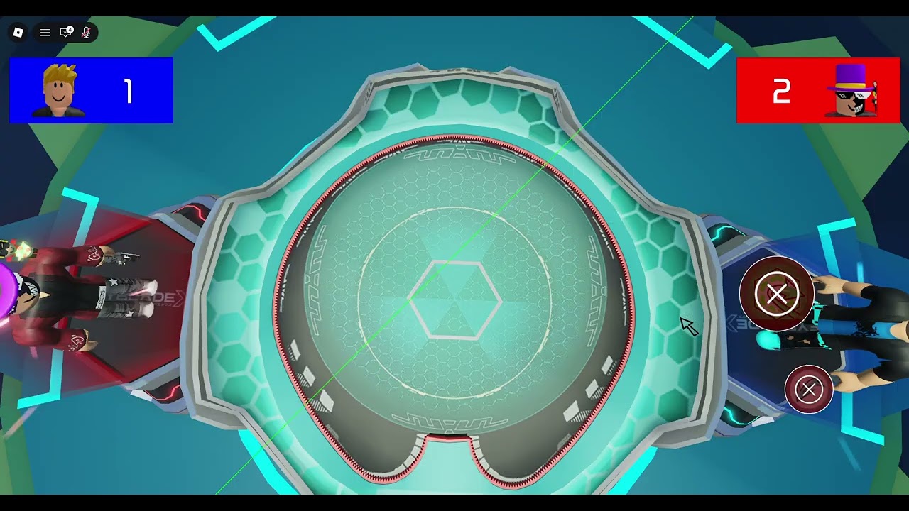 Playing Beyblade X battles on roblox