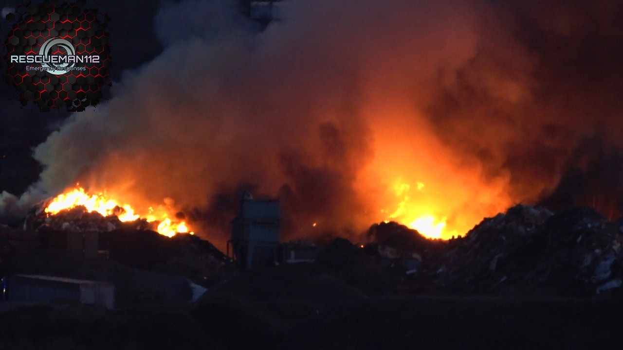 🚨 B4 Gro&szlig;brand M&uuml;lldeponie in Zeulenroda-Triebes 🚨