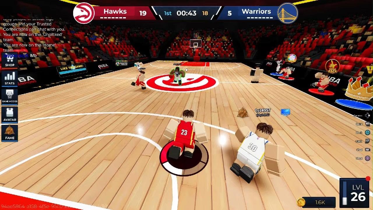 Playing NBA champions basketball