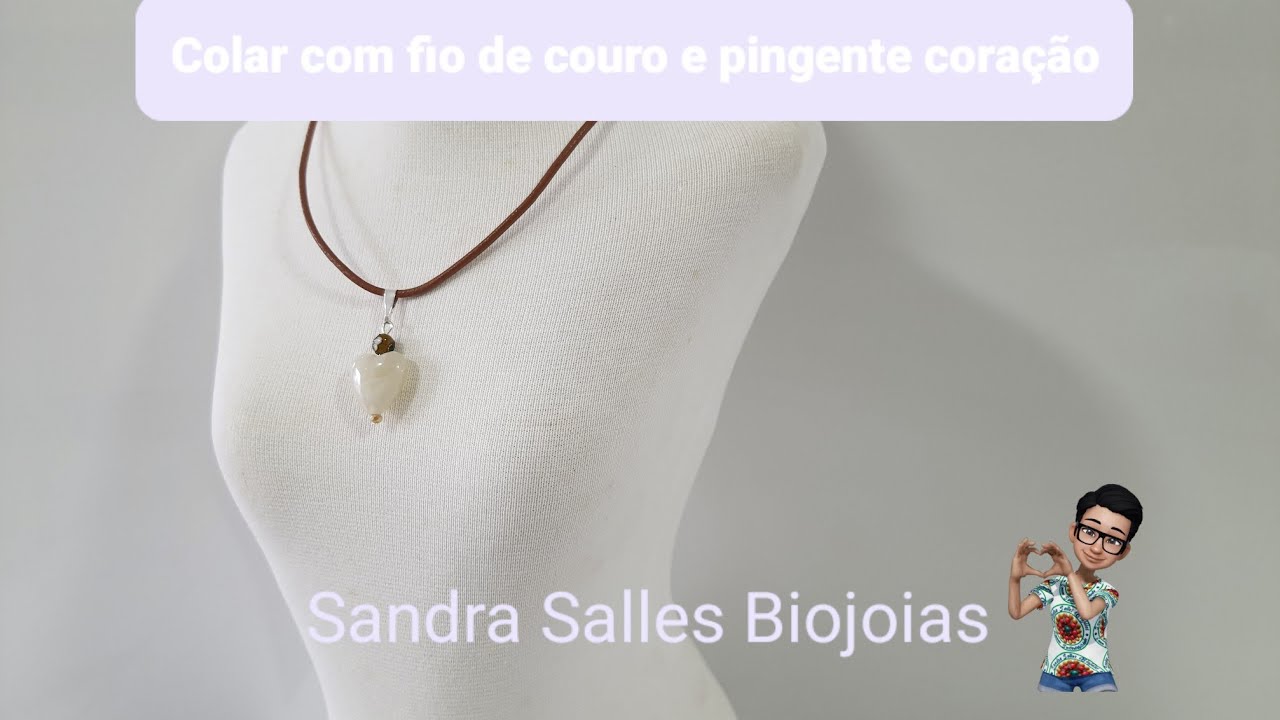 COMO COLOCAR TERMINAL NO FIO DE COURO#handmade #diy #tutorial @sandrasallesbiojoias