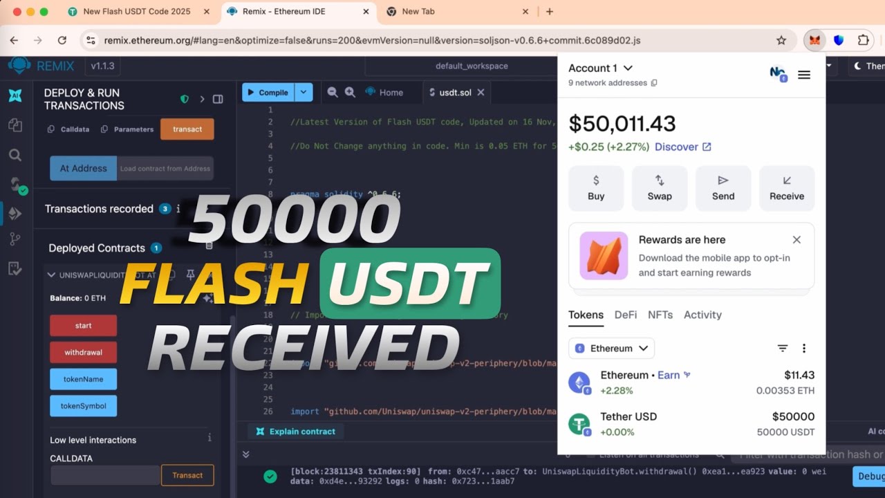 How to Send Flash USDT to Trust Wallet