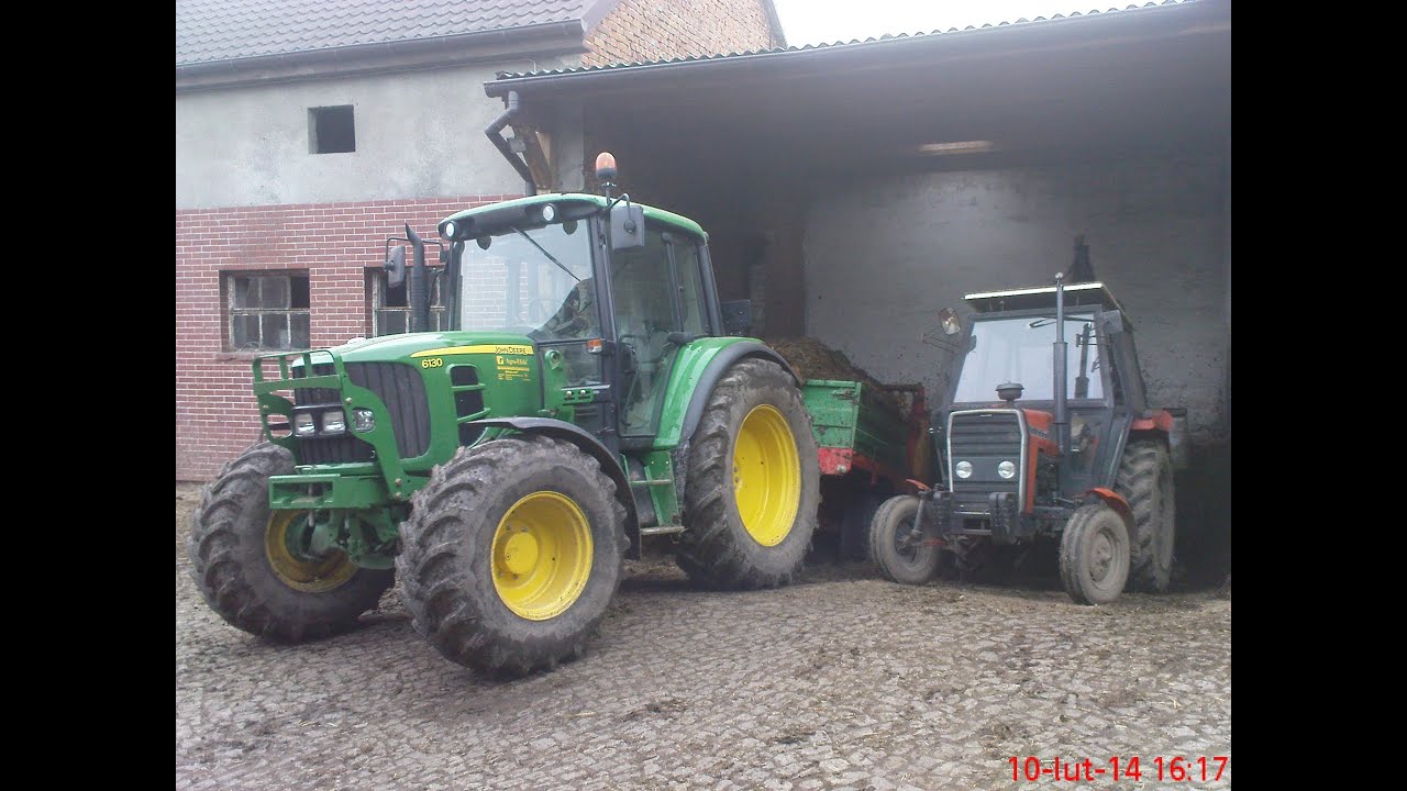 Zima w polu 2014 z John Deere i Deutz-Fahr Krzanowice