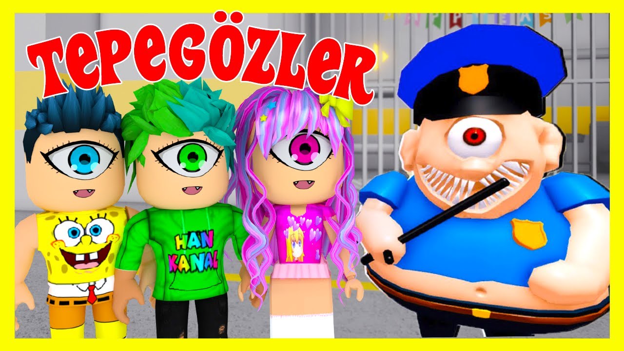 TEPEGÖZ POLİSİN HAPİSİHANESİNE DÜŞTÜK 😱 ROBLOX Escape Mr Jacob's Prison