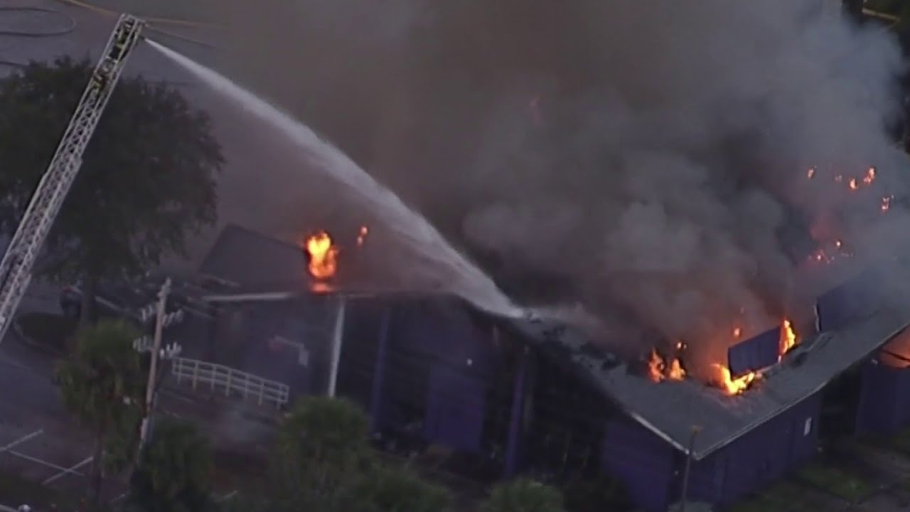 Melbourne fireworks store catches fire after fatal car crash into building