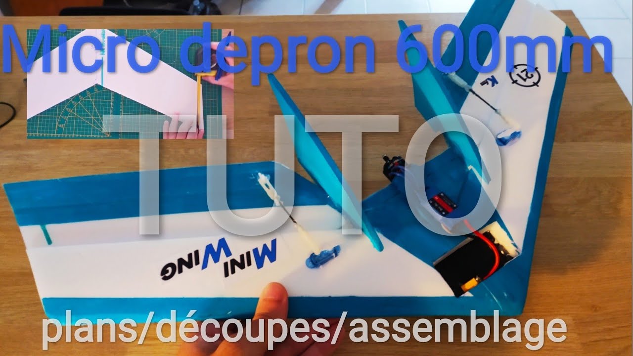 Diy comment fabriquer une micro aile volante rc 600mm