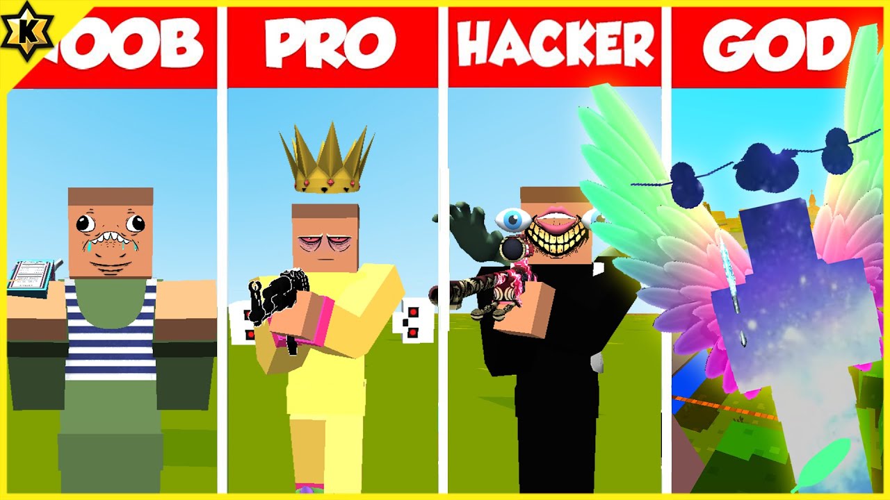 Krunker WTF Moments #20 Noob vs Pro vs Hacker vs GOD!