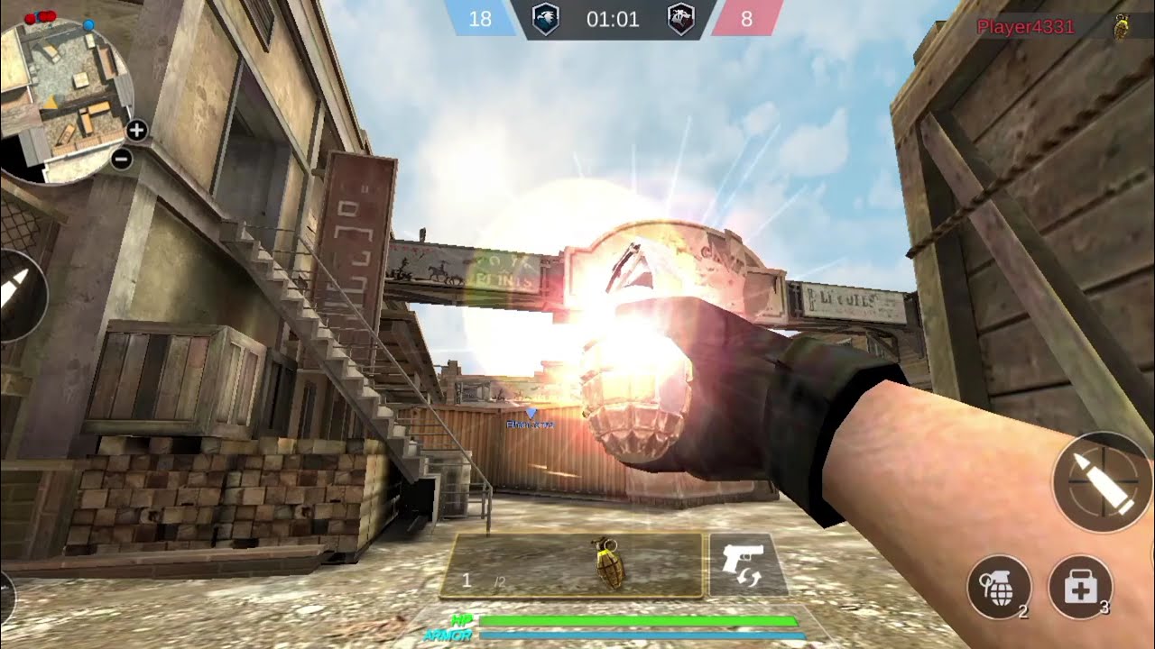 FPS Strike Ops: Modern Arena Gameplay Android - Factory Zone Top 1