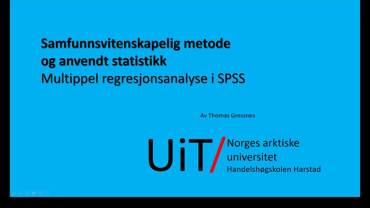 Multippel regresjonsanalyse