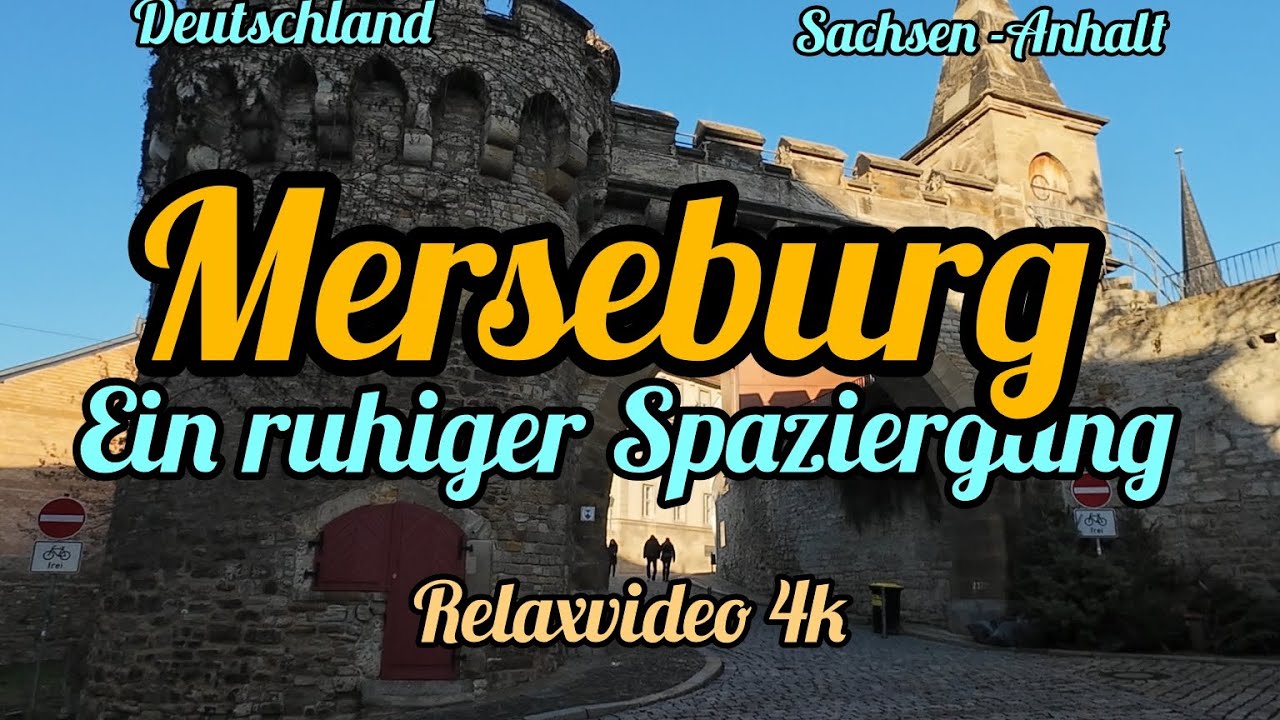 Ein entspannter Spaziergang durch die alte deutsche Stadt Merseburg.