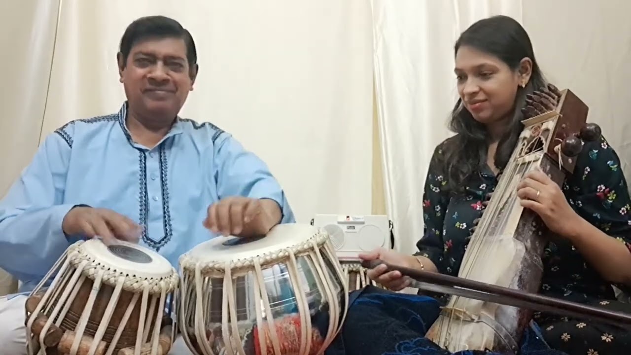 Lovely Tabla solo by Pt  Kishore Banerjee⧸ Sarangi By Gouri Banerjee Sati