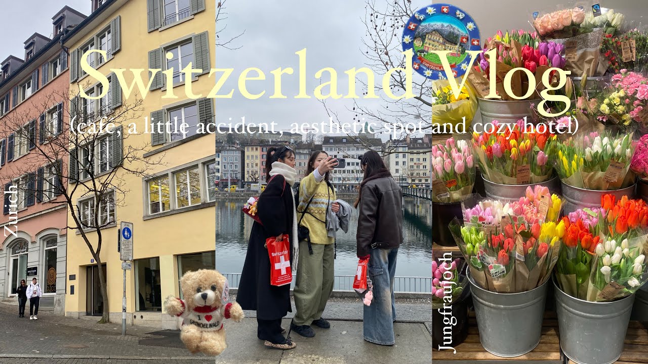 Post Card from Switzerland 💌冬のスイス旅行！計画なし4人組のリアルVlog
