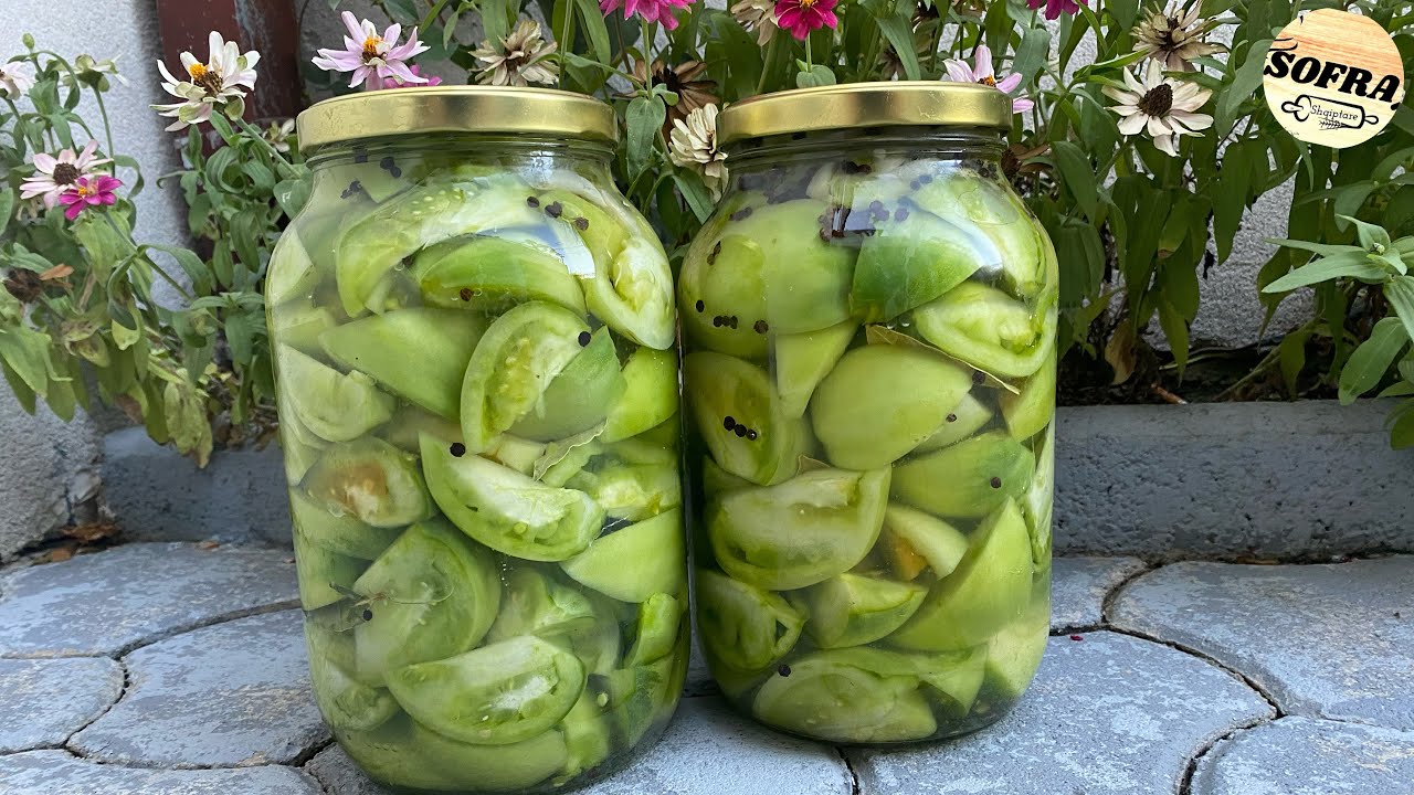 Turshi pa te cilen nuk fillon dimri- Turshi me Domate Jeshile/Pickled Green Tomatoes