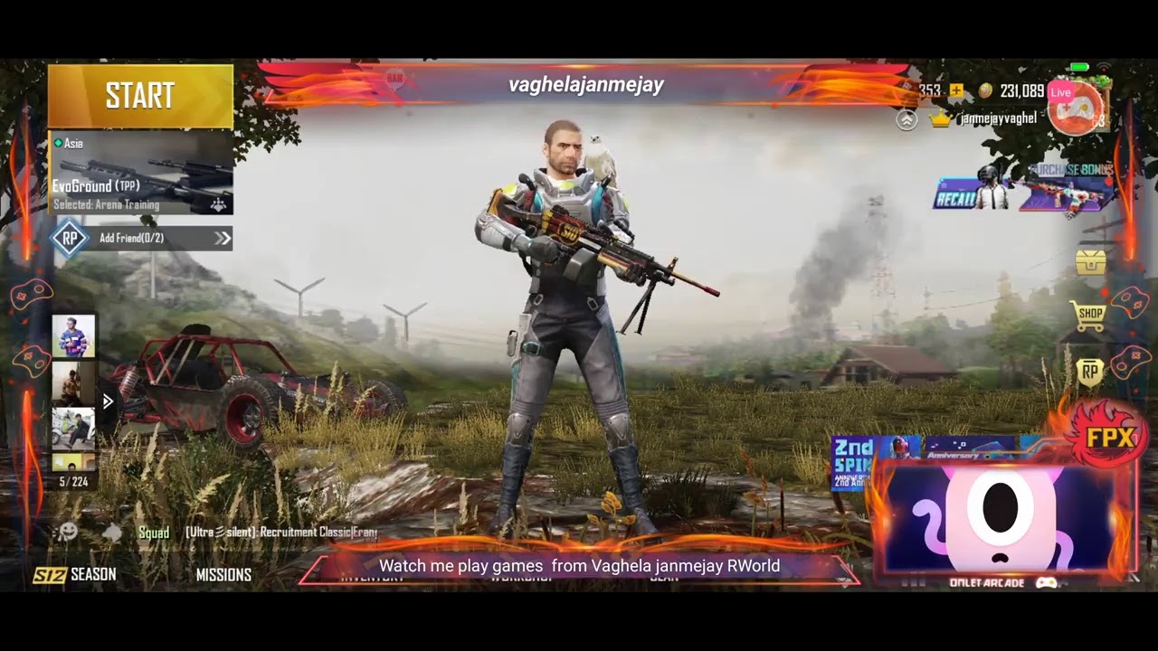 Watch me stream PUBG MOBILE on Vaghela Janmejay. RWorld