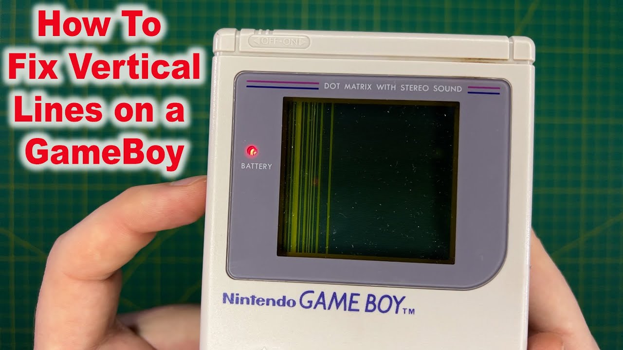 How To Fix Vertical Screen Lines On A DMG Gameboy