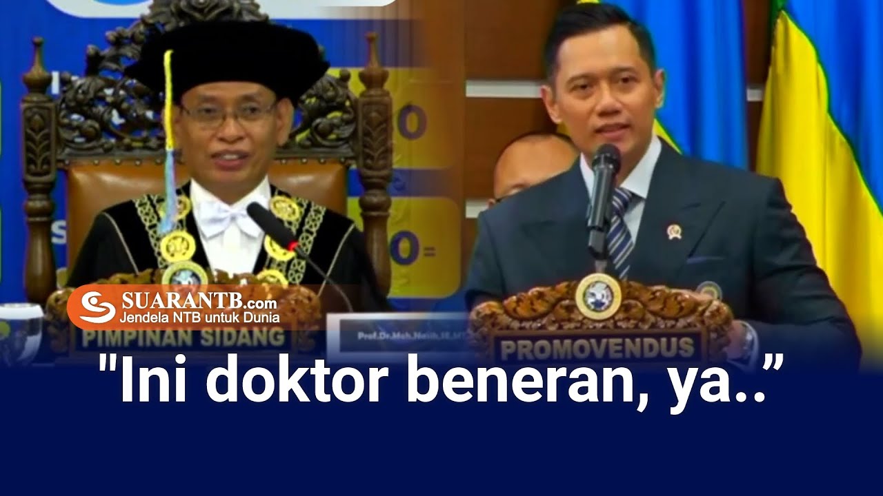Detik-detik AHY Raih Gelar Doktor 