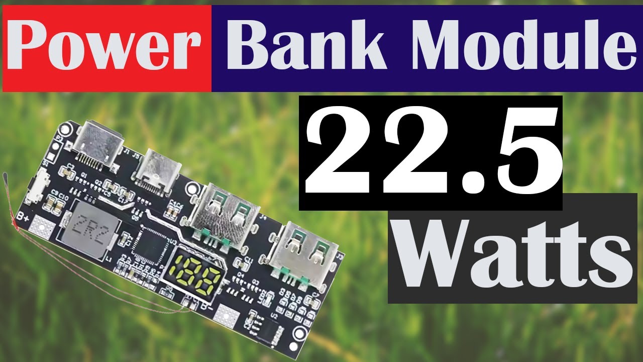 22.5W Fast Charging Power Bank Module Test | Output Power & Efficiency Review