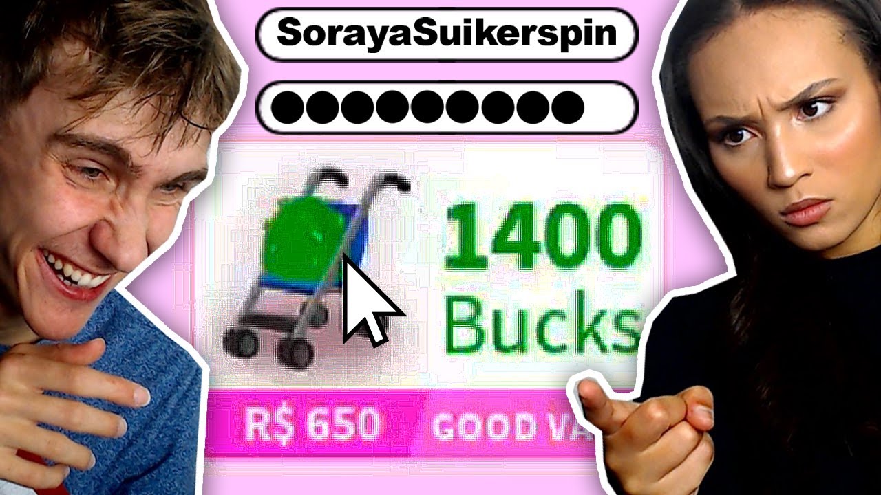 STIEKEM OP HAAR ADOPT ME ACCOUNT! (Roblox)