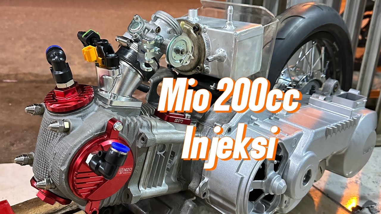 Aku membuat mio karbu menjadi injeksi 200cc