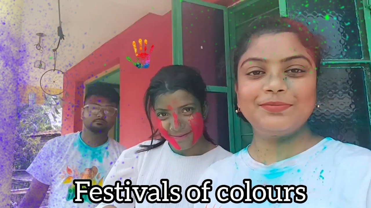 Color Explosion in India 💕 | OurTraditional Holi Celebration