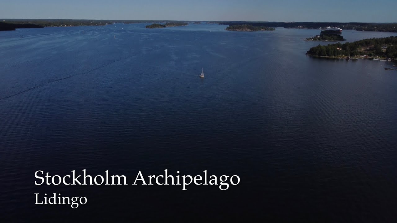 Stockholm Archipelago, Sweden, July 2022 - Drone video 4k